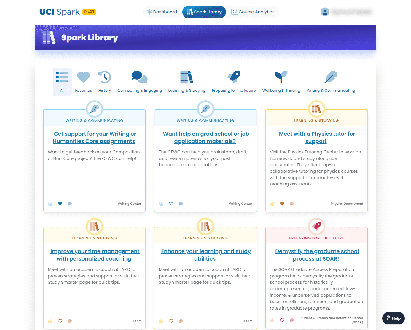 Sample of the UCI Spark library